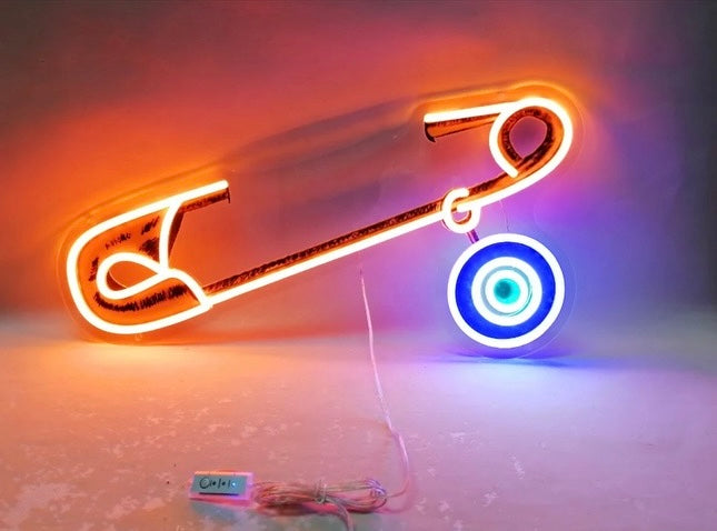 Evil Eye Pin Neon LED Light